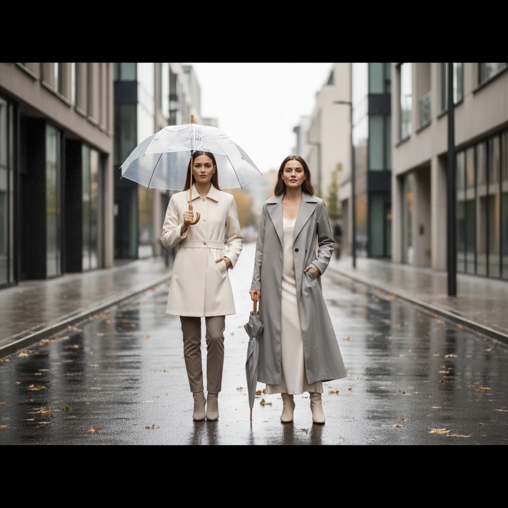 انتخاب بارانی زنانه کوتاه یا بلند