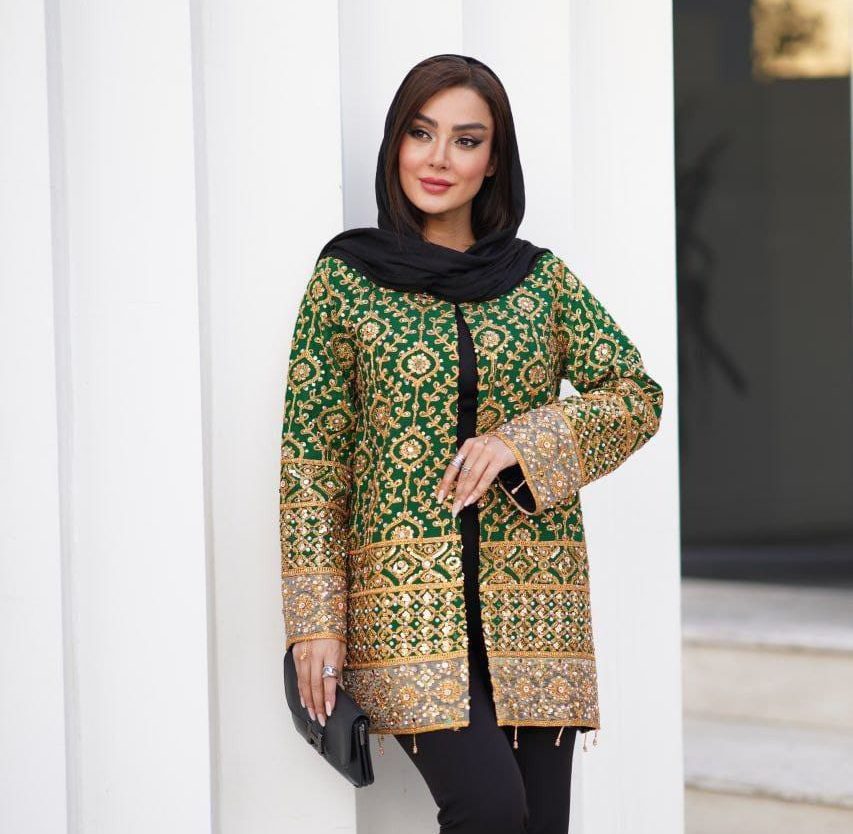 مانتو مجلسی مدل مروارید کد 988