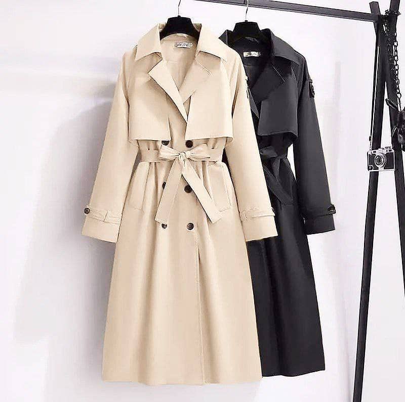 مانتو پاییزی یقه انگلیسی کد 5619