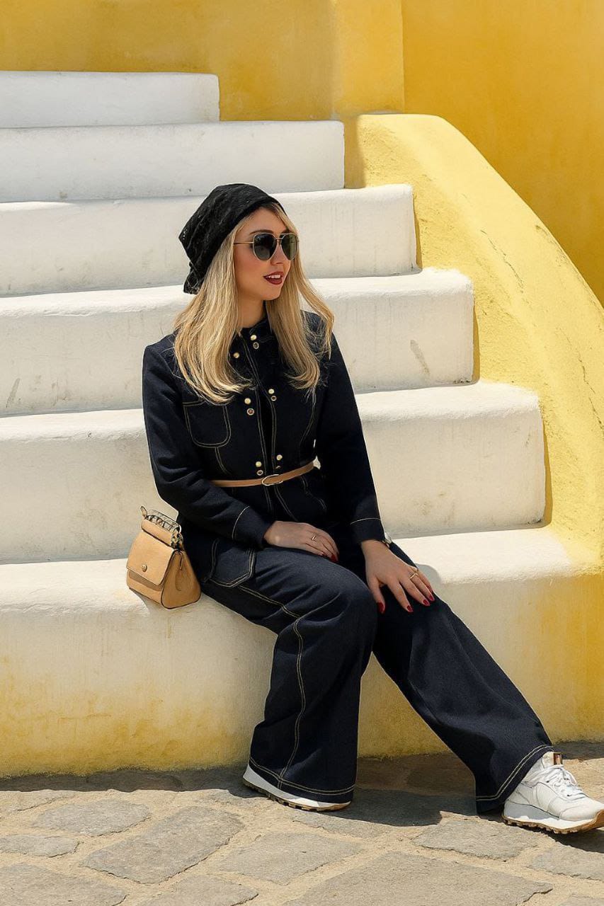 ست دو تیکه کت و شلوار (نگین) ظریف دوزی شده - تصویر 4