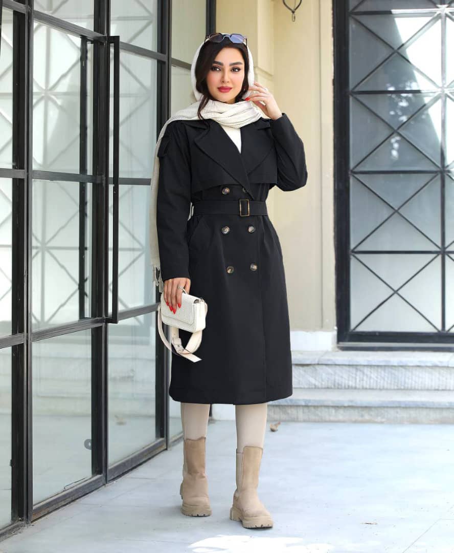 خرید بارانی زنانه بلند مدل جدید